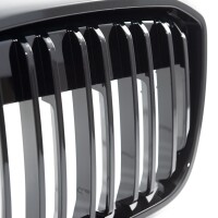 Doppelsteg Kühlergrill SET Schwarz glanz für BMW I