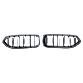 Sport Doppelsteg Kühlergrill Schwarz glanz für...