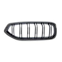 Set Sport Doppelsteg Kühlergrill Schwarz glanz Grill f&