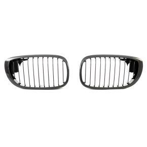 Einzelsteg Kühlergrill Schwarz glanz für BMW...