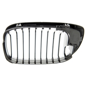 Einzelsteg Kühlergrill Schwarz glanz für BMW 3er E46 Coupe Cabrio LCI ab 2003