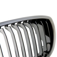 Einzelsteg Kühlergrill Schwarz glanz für BMW 3er E