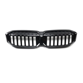 Sport Doppelsteg Kühlergrill Schwarz glanz für...