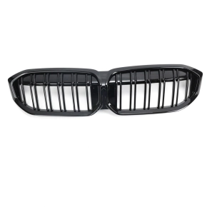 Sport Doppelsteg Kühlergrill Schwarz glanz für...