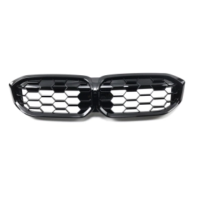 Diamant Kühlergrill SET Schwarz glanz für BMW...