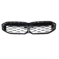 Diamant Kühlergrill SET Schwarz glanz für BMW 3er 