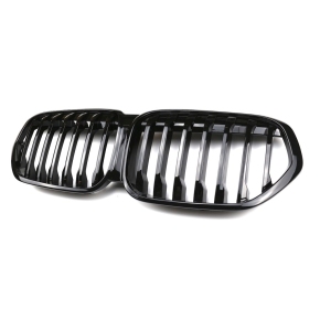 Einzelsteg Kühlergrill SET Schwarz glanz für BMW X1 (F48) Facelift ab 2019-2022