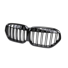 Doppelsteg Kühlergrill SET Schwarz glanz für BMW X1 (F48) Facelift ab 2019-2022