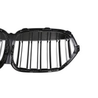 Doppelsteg Kühlergrill SET Schwarz glanz für BMW X