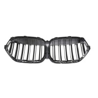 Doppelsteg Kühlergrill SET Schwarz glanz für BMW X