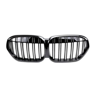 Doppelsteg Kühlergrill SET Carbon Schwarz für BMW X1 (F48) Facelift ab 2019-2022