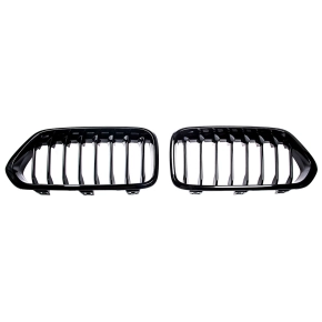 Sport Einzelsteg Kühlergrill Schwarz glanz für...