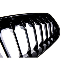 Sport Einzelsteg Kühlergrill Schwarz glanz für BMW X2 (F39) ab 2018-2023