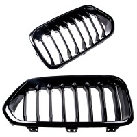Sport Einzelsteg Kühlergrill Schwarz glanz für BMW