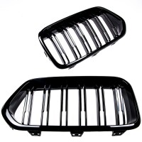 Sport Doppelsteg Kühlergrill Schwarz glanz für BMW
