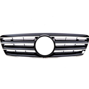 Kühlergrill Kühlergitter Schwarz glanz für Mercedes C-Klasse W203 S203 ab 00-07