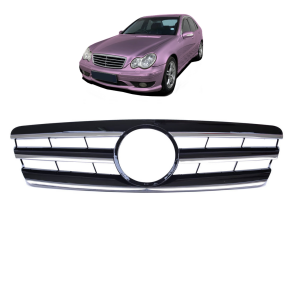 Sport Kühlergrill Schwarz glanz für Mercedes...