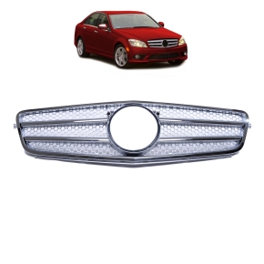 Kühlergrill Kühlergitter Chrom Silber für Mercedes C-Klasse W204 S204 ab 07-11