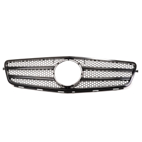 Kühlergrill Kühlergitter Schwarz glanz für Mercedes C-Klasse W204 S204 ab 07-11