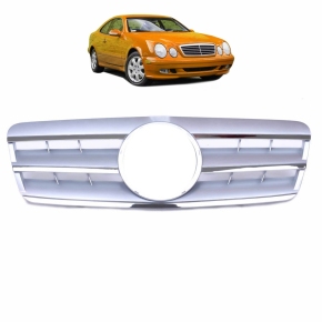 Kühlergrill Kühlergitter Chrom Silber für Mercedes CLK (C208 A208)ab 1997-2003