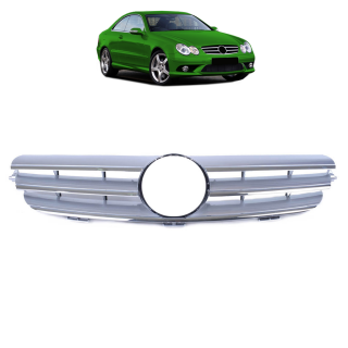 Kühlergrill Kühlergitter Chrom Silber für Mercedes CLK (C209 A209) ab 2002-2010