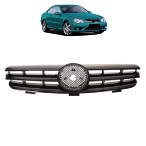 Sport Kühlergrill Schwarz glanz für Mercedes...