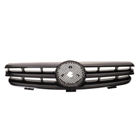 Sport Kühlergrill Schwarz glanz für Mercedes Benz CLK (C209 A209) ab 2002-2010