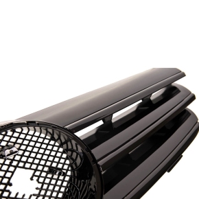 Sport Kühlergrill Schwarz glanz für Mercedes Benz CLK (C209 A209) ab 2002-2010