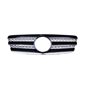 Sport Kühlergrill Schwarz Chrom für Mercedes Benz E-Klasse (W211) ab 2002-2006