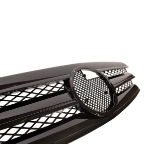 Kühlergrill Kühlergitter Schwarz glanz für Mercedes E-Klasse W211 S211 ab 02-06