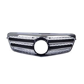 Sport Kühlergrill Chrom Schwarz für Mercedes Benz E-Klasse (W212) ab 2009-2013
