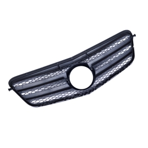 Sport Kühlergrill Chrom Schwarz für Mercedes Benz E-Klasse (W212) ab 2009-2013