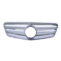 Sport Kühlergrill Silber Chrom für Mercedes Benz E