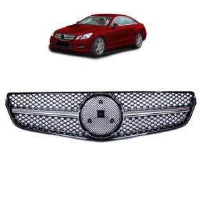 Sport Kühlergrill Schwarz Chrom für Mercedes...