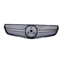 Sport Kühlergrill Schwarz Chrom für Mercedes Benz 