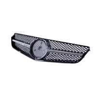 Sport Kühlergrill Schwarz Chrom für Mercedes Benz 