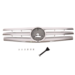 Sport Kühlergrill Silber Chrom für Mercedes Benz SL (R129) ab 1989-2001