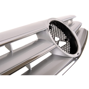 Sport Kühlergrill Silber Chrom für Mercedes Benz SL (R129) ab 1989-2001