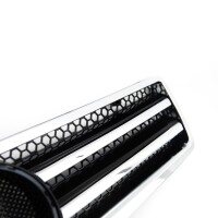 Sport Kühlergrill Chrom Schwarz glanz für Mercedes