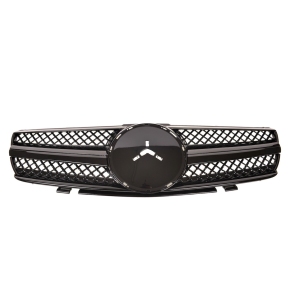 Kühlergrill Kühlergitter Schwarz glanz für Mercedes SL R230 Vorfacelift ab 01-06