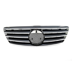 Kühlergrill -Gitter Schwarz Chrom für Mercedes S-Klasse (W220) Facelift ab 02-05