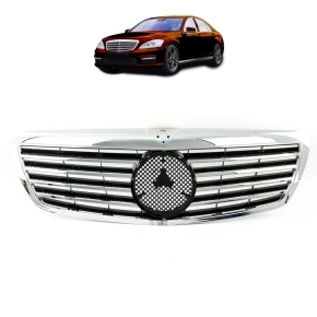 Sport Kühlergrill Chrom für Mercedes Benz...