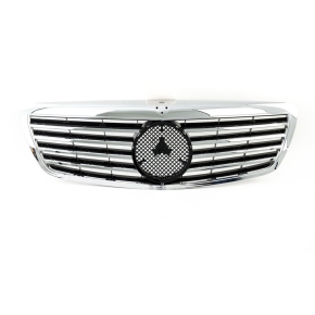 Sport Kühlergrill Chrom für Mercedes Benz S-Klasse (W221) Vorfacelift ab 05-09