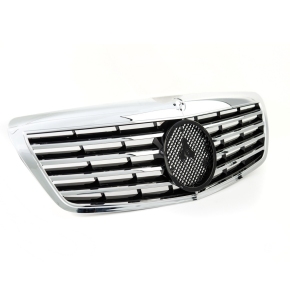 Sport Kühlergrill Chrom für Mercedes Benz S-Klasse (W221) Vorfacelift ab 05-09