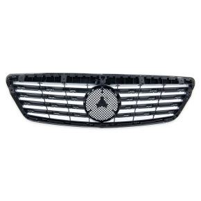 Sport Kühlergrill Chrom Silber für Mercedes Benz S-Klasse (W221) ab 2005-2006