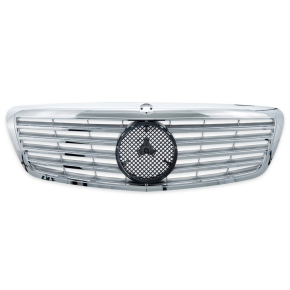 Sport Kühlergrill Chrom Silber für Mercedes Benz S-Klasse (W221) ab 2005-2006