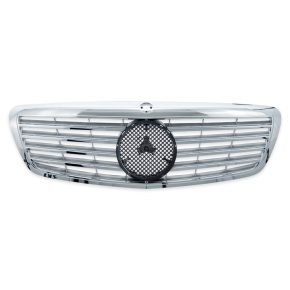Sport Kühlergrill Chrom Silber für Mercedes Benz S-Klasse (W221) ab 2005-2006