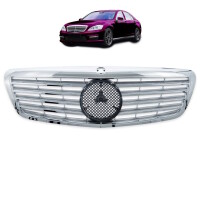 Sport Kühlergrill Chrom Silber f&uu gallery