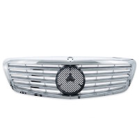 Sport Kühlergrill Chrom Silber für Mercedes Benz S