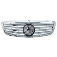 Sport Kühlergrill Chrom Silber für Mercedes Benz S